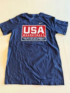 Nike USA Basketball Youth Development T-Shirt Large Athletic Cut